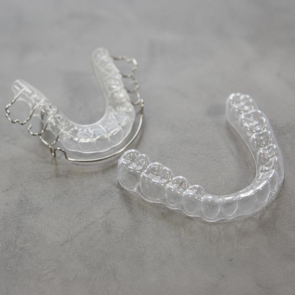 Clear orthodontic retainer and night guard